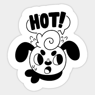 HOT! Dog Sticker